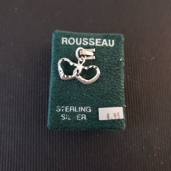 Jewelry - (2/$20) Silver Charm Locked Hearts